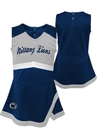 Penn State Nittany Lions Girls Navy Blue Captain Dress Graphic Set Cheer