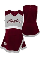 Texas A&M Aggies Girls Maroon Captain Dress Set Cheer