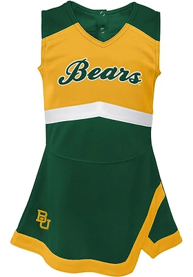 Baylor Bears Girls Green Captain Dress Set Cheer