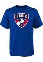 FC Dallas Youth Blue Slogan Back Short Sleeve T-Shirt