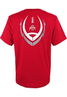 Ohio State Buckeyes Youth Red Energized Fball Short Sleeve T-Shirt