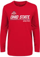 Ohio State Buckeyes Boys Red Engaged Design Long Sleeve T-Shirt