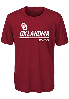 Oklahoma Sooners Youth Cardinal Engaged Short Sleeve T-Shirt