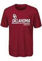 Oklahoma Sooners Youth Cardinal Engaged Short Sleeve T-Shirt