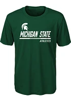Michigan State Spartans Boys Green Engaged Short Sleeve T-Shirt