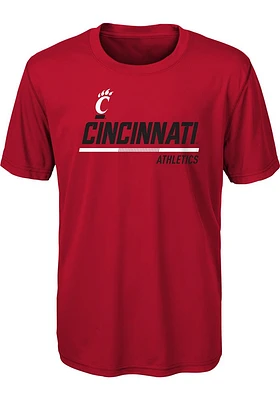 Cincinnati Bearcats Boys Red Engaged Short Sleeve T-Shirt
