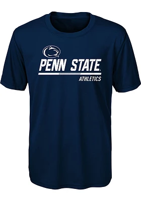 Penn State Nittany Lions Boys Navy Blue Engaged Short Sleeve T-Shirt