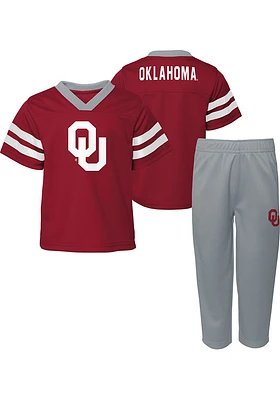 Oklahoma Sooners Boys Red Mascot Zone SS Sweatpants