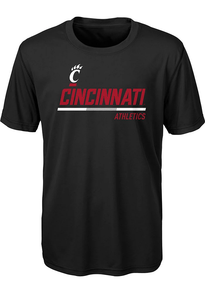 Cincinnati Bearcats Youth Black Engaged Short Sleeve T-Shirt