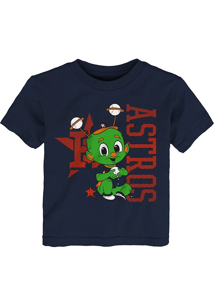 Orbit Outer Stuff Houston Astros Toddler Navy Blue Baby Mascot Short Sleeve T-Shirt