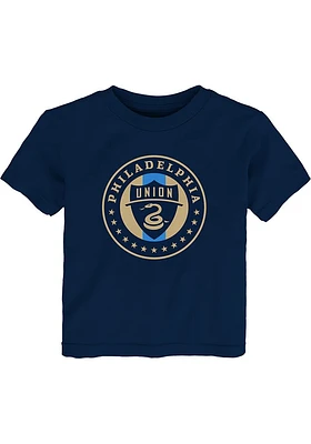 Philadelphia Union Toddler Navy Blue Primary Logo Short Sleeve T-Shirt