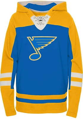 St Louis Blues Boys Blue Ageless Revisited Classic Long Sleeve Hooded Sweatshirt