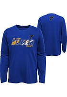 St Louis Blues Youth Blue Rink Reimagined Long Sleeve T-Shirt