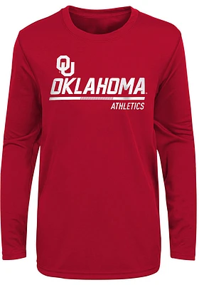 Oklahoma Sooners Youth Cardinal Engaged Long Sleeve T-Shirt