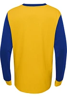St Louis Blues Boys Gold Scoring Chance Long Sleeve Fashion T-Shirt