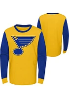 St Louis Blues Youth Blue Scoring Chance Long Sleeve Fashion T-Shirt