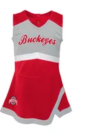 Ohio State Buckeyes Girls Red Captain Dress Design Set Cheer