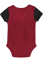 Arkansas Razorbacks Baby Cardinal Little Champ Booties Set One Piece with Bib