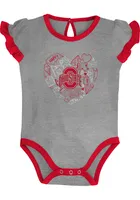 Ohio State Buckeyes Baby Red Too Much Love 2PK Set One Piece