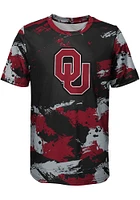 Oklahoma Sooners Youth Cardinal Cross Pattern Short Sleeve T-Shirt