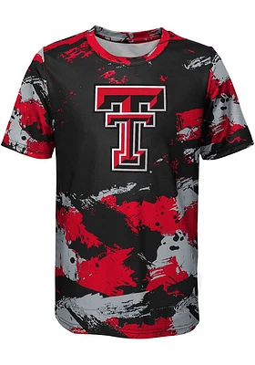 Texas Tech Red Raiders Youth Cross Pattern Short Sleeve T-Shirt