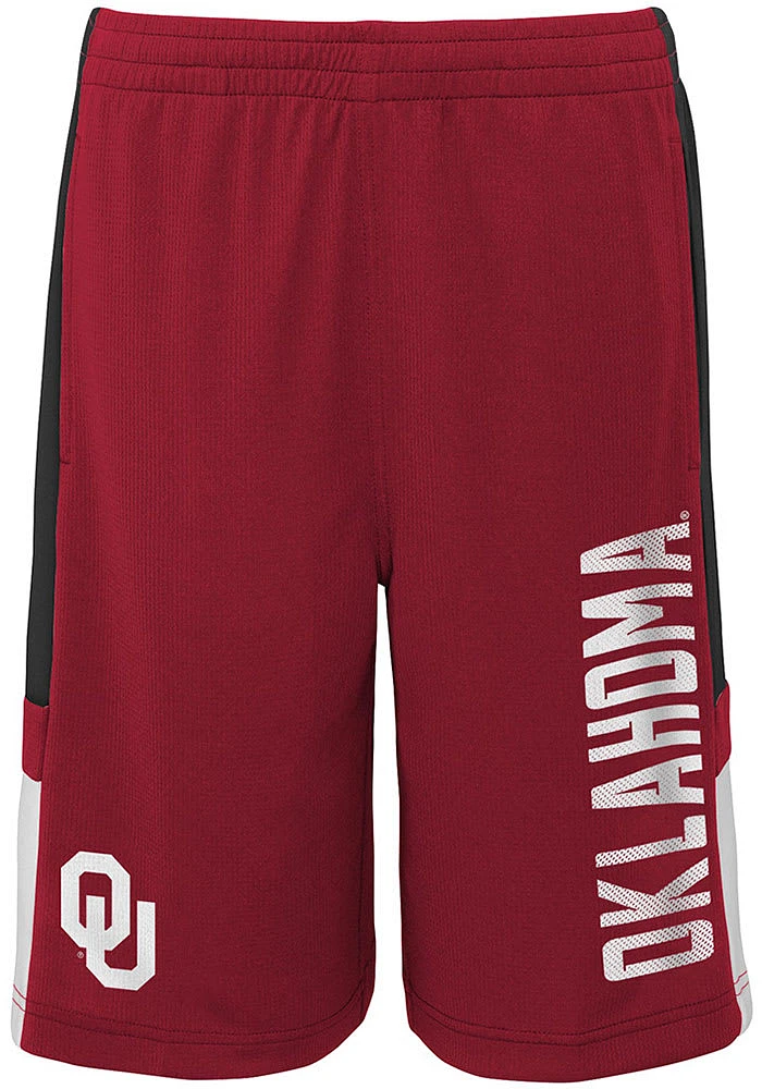 Oklahoma Sooners Youth Cardinal Lateral Shorts