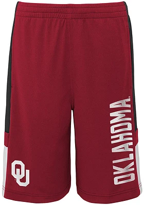 Oklahoma Sooners Youth Cardinal Lateral Shorts