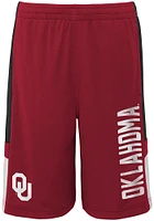 Oklahoma Sooners Youth Cardinal Lateral Shorts