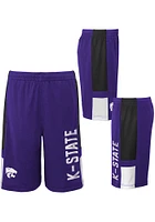 K-State Wildcats Boys Purple Lateral Shorts