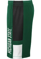 Michigan State Spartans Boys Green Lateral Shorts