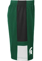 Michigan State Spartans Boys Green Lateral Shorts