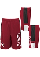 Oklahoma Sooners Boys Cardinal Lateral Shorts