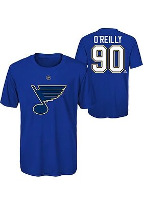 Ryan O'Reilly St Louis Blues Youth Blue Flat NN Perf Player Tee