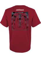 Cincinnati Bearcats Youth Red Blitz Ball Short Sleeve T-Shirt