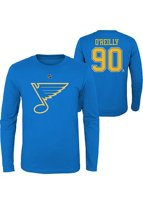 Ryan O'Reilly St Louis Blues Youth Light Blue Flat Third Number Player Tee