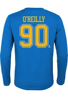 Ryan O'Reilly St Louis Blues Youth Light Blue Flat Third Number Player Tee