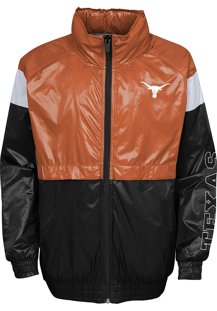 Texas Longhorns Youth Burnt Orange Goal Line Stance Light Weight Jacket
