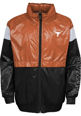 Texas Longhorns Youth Burnt Orange Goal Line Stance Light Weight Jacket