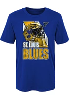 St Louis Blues Boys Blue Bucket Head Short Sleeve T-Shirt