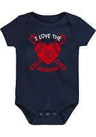 Cleveland Guardians Baby Navy Blue Baseball Set One Piece