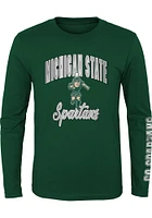 Michigan State Spartans Youth Green Game Day 3-In-1 Long Sleeve T-Shirt