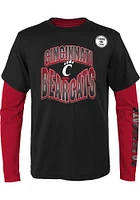 Cincinnati Bearcats Youth Red Game Day 3-In-1 Long Sleeve T-Shirt