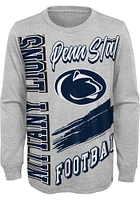 Penn State Nittany Lions Boys Grey Game Day Vibes Long Sleeve T-Shirt