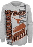 Texas Longhorns Boys Grey Game Day Vibes Long Sleeve T-Shirt