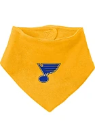 St Louis Blues Baby Gold Puck Happy Set One Piece with Bib