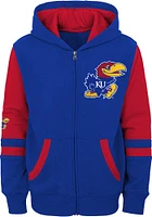 Kansas Jayhawks Youth Blue Stadium Long Sleeve Full Zip Jacket