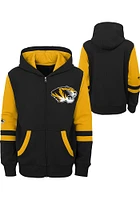 Missouri Tigers Youth Black Stadium Design Long Sleeve Full Zip Jacket