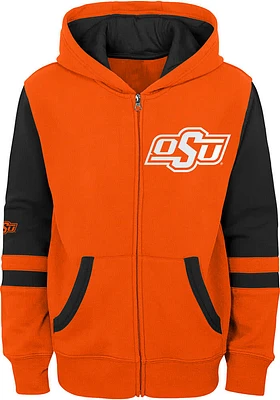 Oklahoma State Cowboys Youth Orange Stadium Long Sleeve Full Zip Jacket