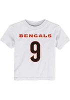 Joe Burrow Cincinnati Bengals Toddler White Mainliner NN Short Sleeve Player T Shirt