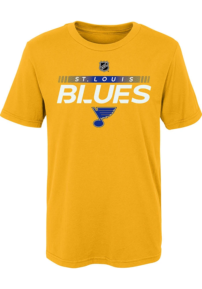 St Louis Blues Boys Gold Apro Prime Short Sleeve T-Shirt